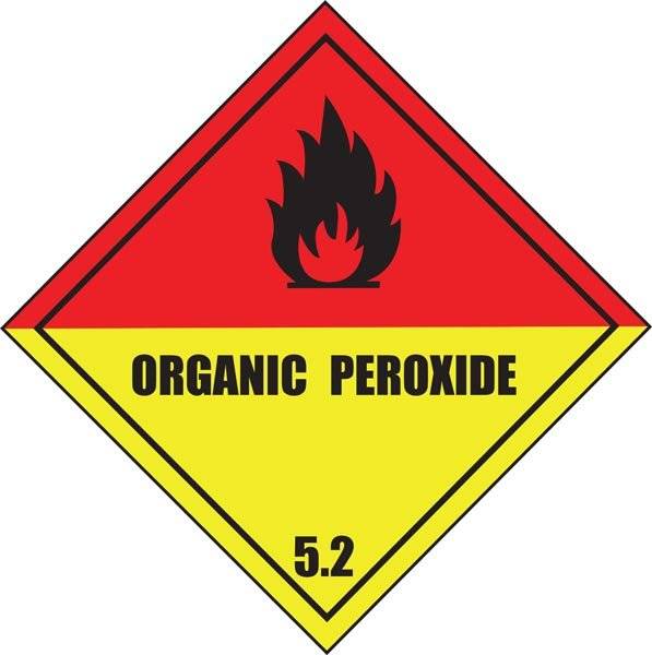 Organisk peroksid brandfare skilt Organisk peroksid brandfare skilt