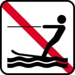 Vandski forbudt - Piktogram skilt