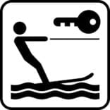 Windsurfing Nøgle - Piktogram skilt