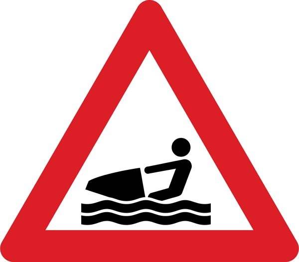 Advarselsskilt - Jetski Advarselsskilt - Jetski