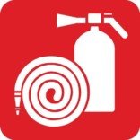 Brandslange og brandslukker Redningsskilt