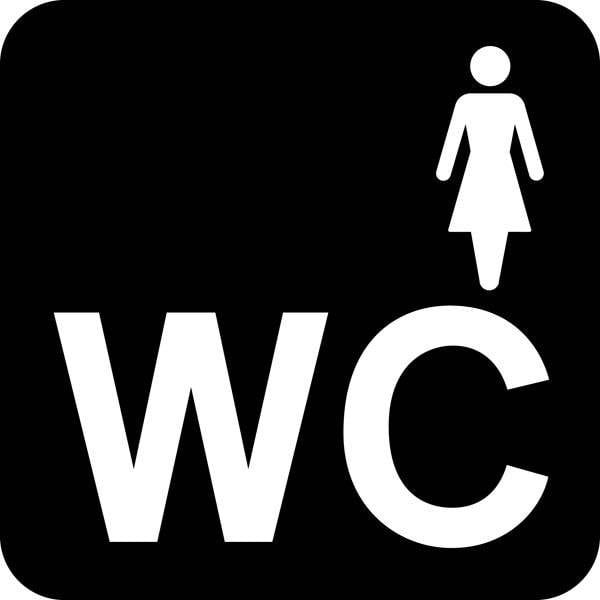 Dame WC Piktogram skilt