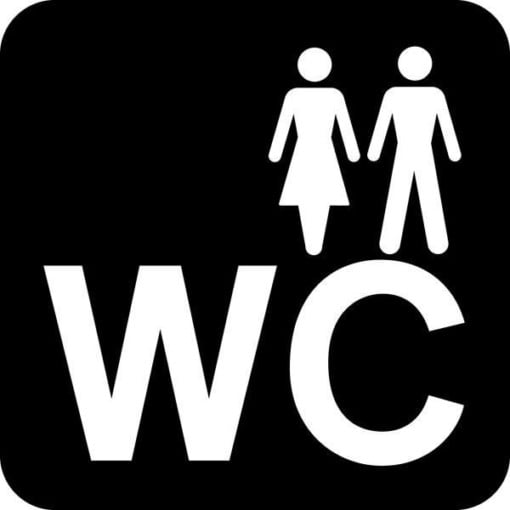 Dame Mand WC Piktogram skilt