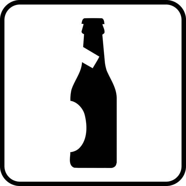 Øl. Piktogram skilt