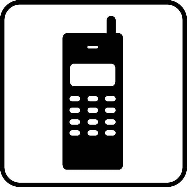 Telefon Piktogram skilt • E-skilte