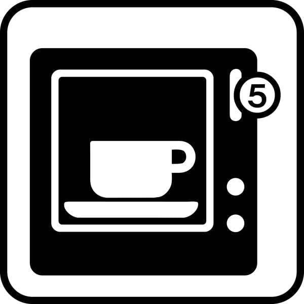 Kaffeautomat. Piktogram skilt