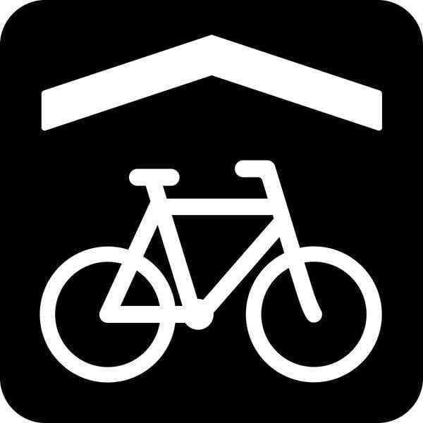 Cykelskur Piktogram skilt