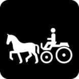 Hestevogskørsel Piktogram skilt