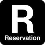 R Reservation. Piktogram skilt