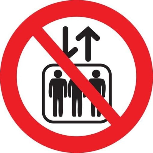 Elevator forbud skilt