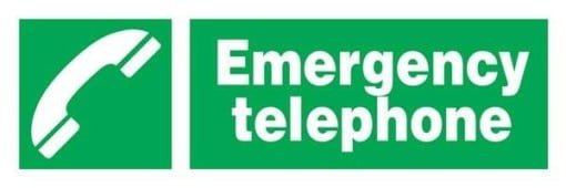 Emergency Telephone Redningsskilt