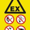 EX forbud ild røg tele boring skilt