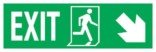 Exit Left-man Run Right-arrow Down-right Redningsskilte.