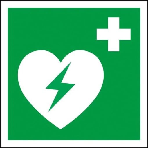 Førstehjælps hjertestarter Redningsskilt