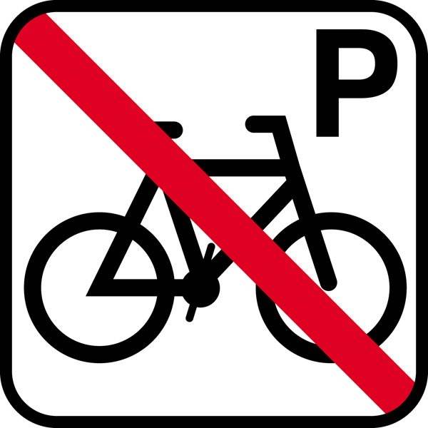 Cykel P forbud. skilt
