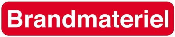 Brandmateriel. Skilt Brandmateriel. Skilt
