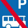 Parkerings skilt P bus forbudt skilt