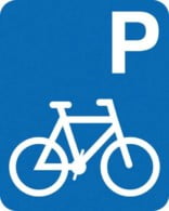 Parkerings skilt P Cykel skilt