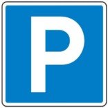 Parkeringsskilte til ejendommen