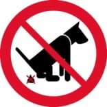 Hundelorte forbud. Skilt