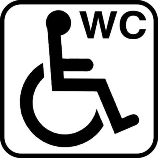 Handicap WC piktogram skilt
