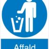 Affald. Skilt.