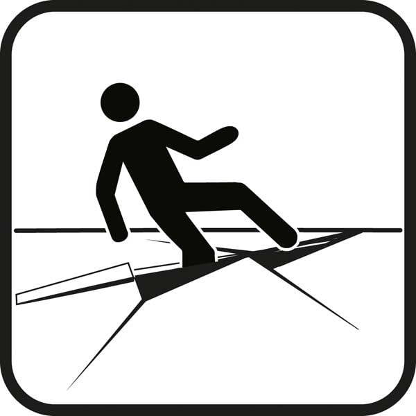Isbrud - piktogram skilt Isbrud - piktogram skilt