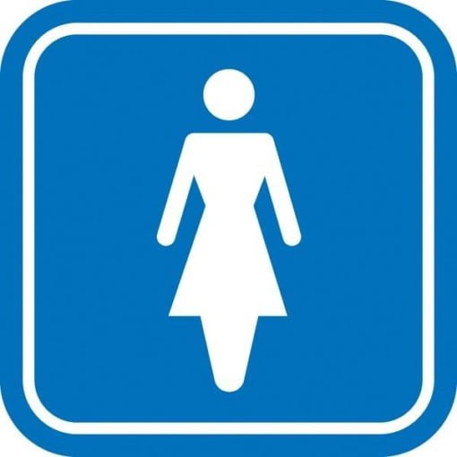 Damer toilet piktogram skilt