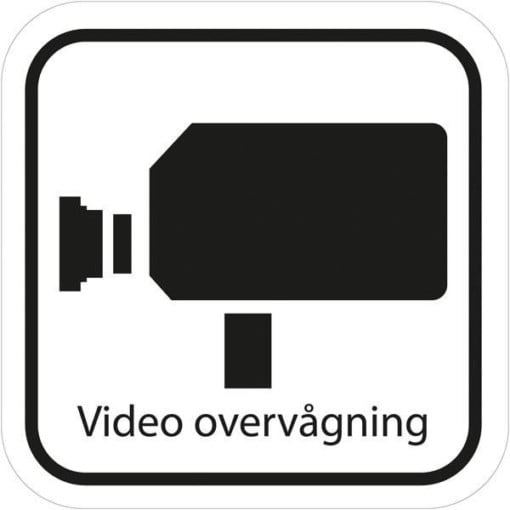 Video overvågning piktogram skilt