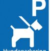 Parkerings skilt: P hundeparkering.