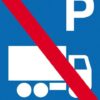 Parkerings skilt P Lastbil forbud skilt
