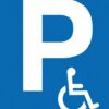 Parkerings skilt P Handicap skilt