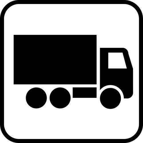 Lastbil - piktogram skilt Lastbil - piktogram skilt