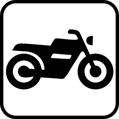 Motorcykel - piktogram skilt