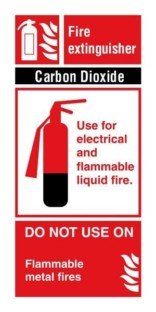 Fire Extinguisher Carbon Dioxide : Brandskilt