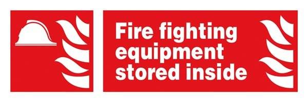 Fire Fighting Equipment Stored Inside: Brandskilt