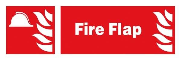 Fire Flap: Brandskilt Fire Flap: Brandskilt