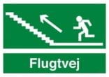 Flugtvej Trappe op. skilt