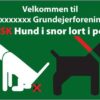 Grundejer Hundeskilt Grøn. Skilt