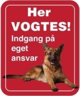Her vogtes! Hundeskilt