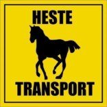 HESTE Transport skilt
