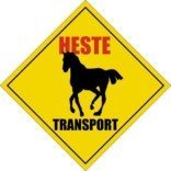 HESTE Transport skilt