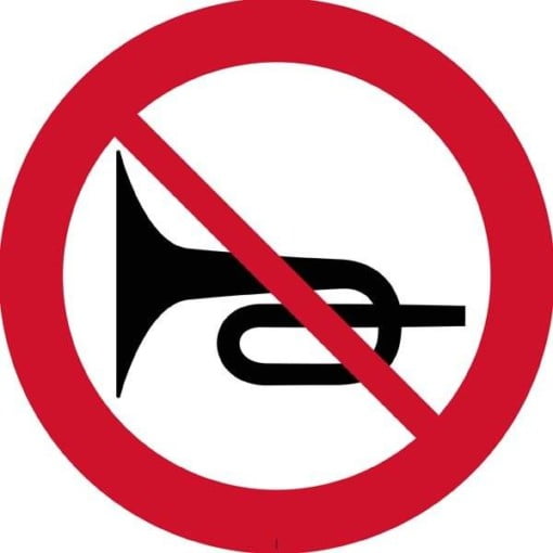 Horn forbudskilt