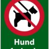 Hund forbudt forbudsskilt