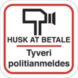 Butikstyveri Skilte
