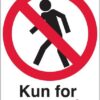 Kun for personale Skilt