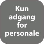 Kun for personale . Piktogram skilt