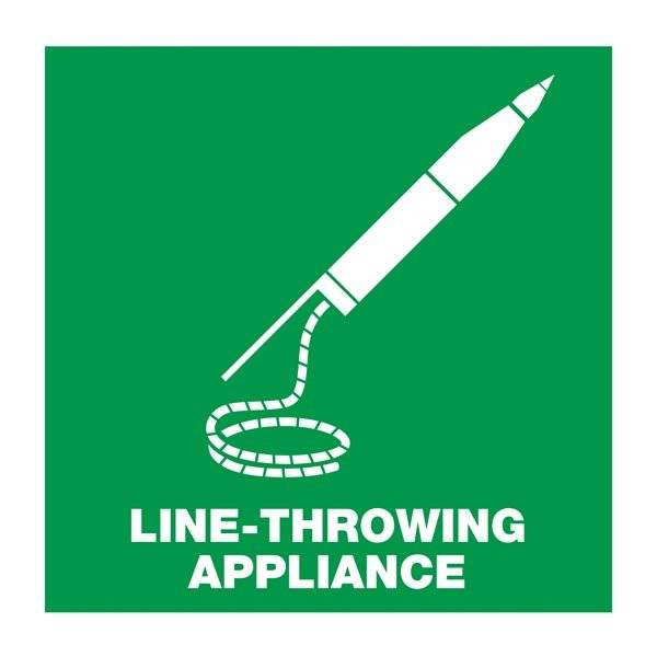 Life-throwing appliancet: Redningsskilt