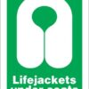 Lifejackets Under Seats Redningsskilte