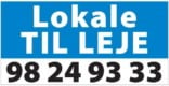 Lokale til leje skilt